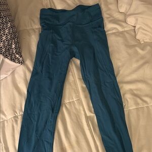 Athleta Kids Teal Leggings